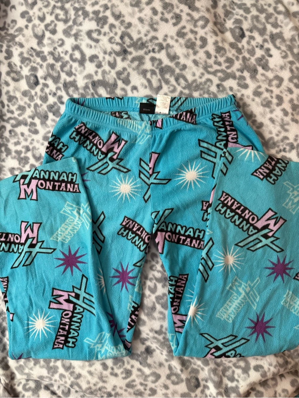 Hannah Montana Disney Fleece Pajama Pants Y2K